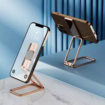 Многофункциональный вращающийся металлический складной держатель для мобильного телефона, ленивая задняя наклейка, держатель с пряжкой и кольцом чёрный