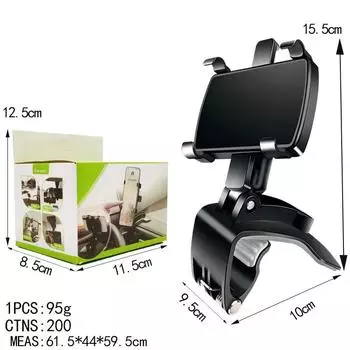 Многофункциональный вращающийся на 360° автомобильный держатель для телефона для приборной панели и центральной консоли