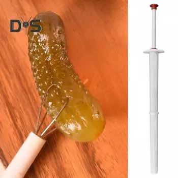 Многофункциональный зажим для огурцов с прочной ручкой и пружинным эргономичным зажимом для огурцов, хозяйственные принадлежности красный