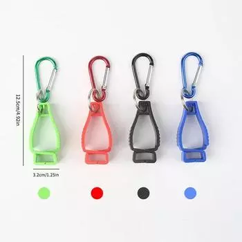 Многофункциональный зажим для перчаток, наружный зажим для перчаток с защитой от потери, альпинистский зажим для шляпы, пластиковый защитный зажим для перчаток красный