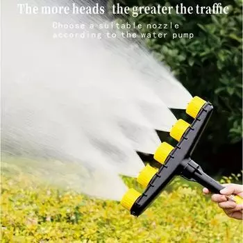 Многоголовочный распылитель для сельского хозяйства, распылитель для сада, газона, спринклер для фермы, орошения овощей, регулируемый инструмент для полива с большим потоком 3 Heads
