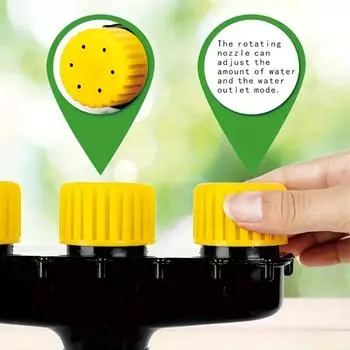 Многоголовочный распылитель для сельского хозяйства, распылитель для сада, газона, спринклер для фермы, орошения овощей, регулируемый инструмент для полива с большим потоком