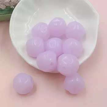 Многогранник Ювелирные аксессуары Перламутровые акриловые материалы для бисера Цвет макарон с отверстием DIY Свободные бусины Ремесла Мода Имитация нефрита жёлтый