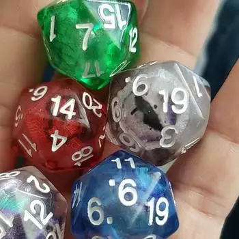 Многогранные игральные кости из смолы Драконий глаз игральные кости ярко окрашенный глаз 20 граней лучший для настольных игр интерактивные игры настольный декор