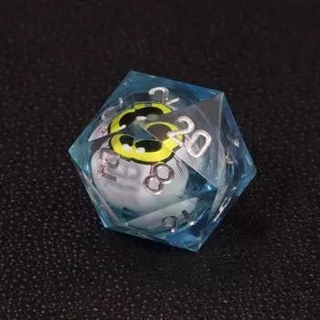 Многогранные креативные подвижные игральные кости в виде глазного яблока, 20-гранные игральные кости для вечеринки по игре в Таро розовый