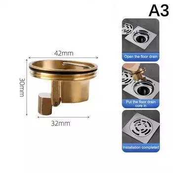 Многообразие стилей, полностью медный сердечник для слива в пол, заглушка для слива в душ, защита от насекомых, дезодорация, антизапах, ванная комната, туалет, канализация