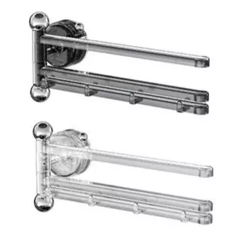 Многополюсный держатель для полотенец в ванной комнате, настенный держатель для полотенец в туалете, присоска, вешалка для полотенец чёрный