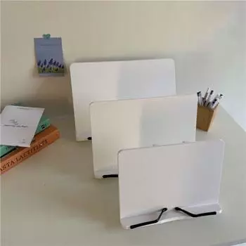 Многопозиционная деревянная подставка для чтения, складная подставка для чтения, планшет, компактный держатель для книг, поднос для учебной комнаты White 39*30cm