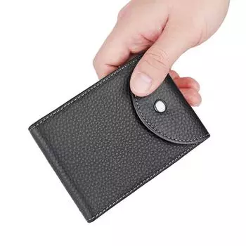Многопозиционный мужской кошелек, складная сумка для карт, водонепроницаемый мужской кошелек для ежедневного использования кофейный