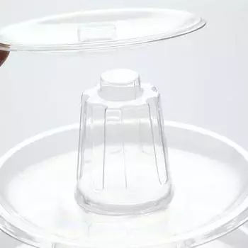 Многоярусная витрина для макарон, стойка для кексов, башня, подставка для торта, поднос из ПВХ, торт