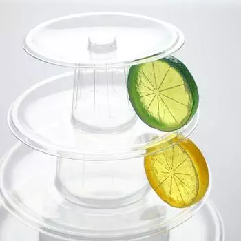 Многоярусная витрина для макарон, стойка для кексов, башня, подставка для торта, поднос из ПВХ, торт