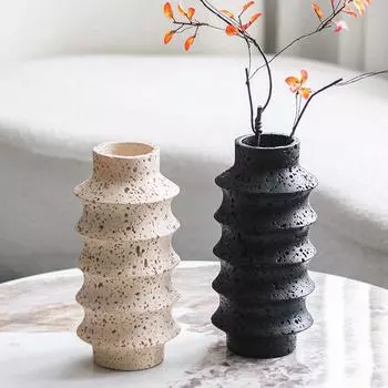 Многоярусные вазы в стиле ретро, цветочные изделия в американском индустриальном стиле, современные украшения в стиле ваби-саби, креативные дизайнерские художественные украшения