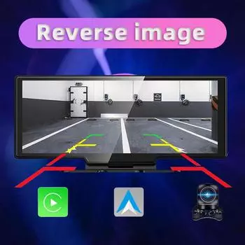 Многоязычный автомобильный видеорегистратор, автомобильная камера, автомобильная видеокамера, 10,26 дюйма, автомобильная камера заднего вида, мобильный телефон чёрный