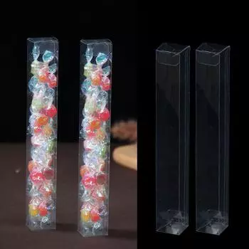 Многоразмерная прозрачная ПВХ пластиковая коробка для конфет, шоколада, печенья, игрушек, подарочная упаковочная коробка, коробки для показа ювелирных изделий, сувениры для свадебных вечеринок as pictures