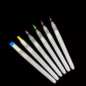 Многоразовая кисть для рисования, акварельная кисть, мягкая акварельная кисть, чернильная ручка для рисования, каллиграфический рисунок, художественные принадлежности fine tip-S
