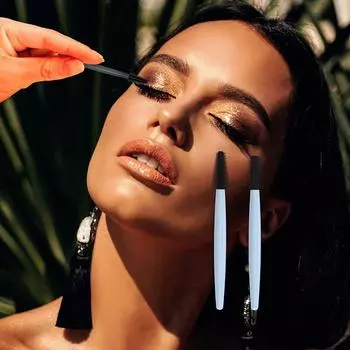 Многоразовая кисточка для ресниц с коробкой Spoolie Spoolie для бровей и набор кистей для макияжа Профессиональная расческа для макияжа для бровей и ресниц серый