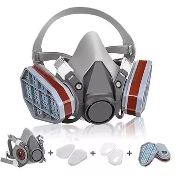 Многоразовая лицевая крышка для покраски, защита от машинной работы серый