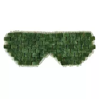 Многоразовая маска для глаз из натурального карбонатита, массажер для сна Jade Relax, массажные инструменты для ухода за лицом, охлаждающая маска для сна