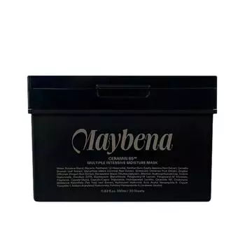 Многоразовая маска Maybena, упаковка 30 шт., 400 мл, увлажняющий успокаивающий керамин B5, 1 упаковка, 30 шт.