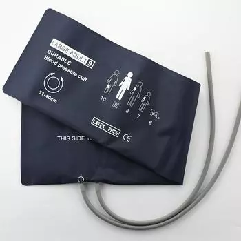 Многоразовая неинвазивная манжета для измерения артериального давления НИАД, двойной шланг, нейлоновый композитный материал, для монитора пациента с двумя трубками