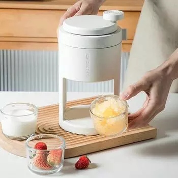 Многоразовая нескользящая ручка для приготовления льда, защита от брызг, удобная ручка, дробилка для льда, кухонная утварь, блок для бритья