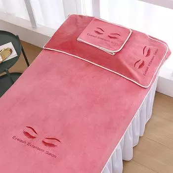 Многоразовая повязка на голову для наращивания ресниц Подушка для ресниц Полотенце для наращенных ресниц Салонные шапочки для волос Инструмент для спа-макияжа Аксессуары для косметической терапии 70x20cm темно-розовый