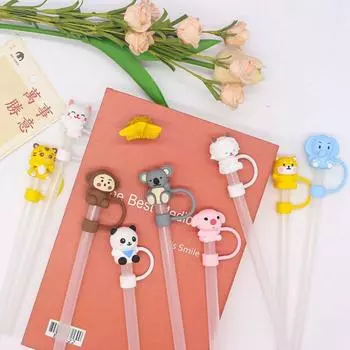 Многоразовая силиконовая соломенная заглушка, пыленепроницаемая крышка для соломинок, новая пылезащитная крышка для питья, стакан для воды Style 1