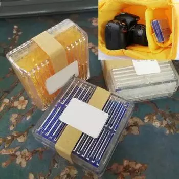 Многоразовая сушилка для силикагеля, влагопоглотитель, влагопоглотитель, сухая коробка для камеры синий