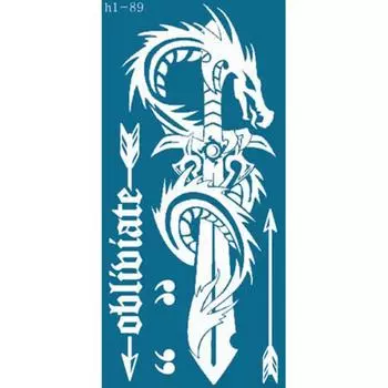 Многоразовая татуировка хной, самостоятельный дизайн хной, 1 шт., h1-89