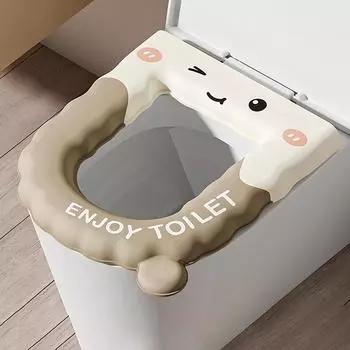 Многоразовая водонепроницаемая накладка на сиденье унитаза, моющиеся накладки, нескользящая накладка на сиденье унитаза для дома, путешествий, аксессуары для ванной комнаты