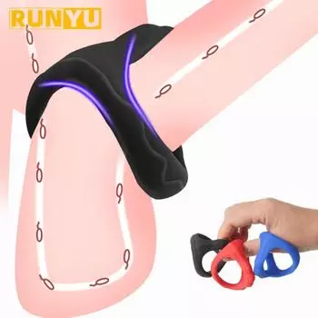 Многоразовое треугольное мужское кольцо для пениса, кольцо для связывания мошонки, кольцо для члена для задержки эякуляции, спермы, кольцо для длительной эрекции, мужская секс-игрушка 1pc