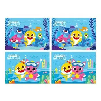 Многоразовые альбомы для рисования Pinkfong, 345 х 248 мм, 26 листов, популярные корейские игрушки