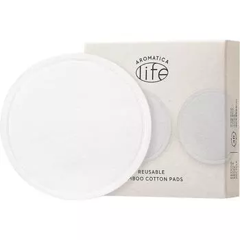 Многоразовые бамбуковые ватные диски Aromatica, 5 упаковок, 1 упаковка