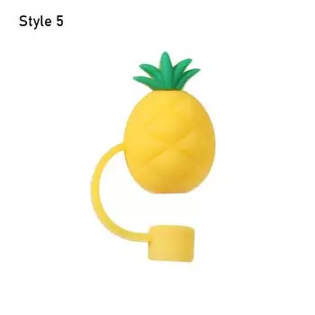 Многоразовые брызгозащищенные силиконовые соломинки, аксессуары для чашек, пылезащитный колпачок, чехол для соломенных наконечников Style 4