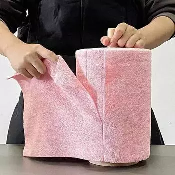 Многоразовые чистящие салфетки, бытовая кухонная ткань, рулоны полотенец из микрофибры, тряпки для мытья посуды, замена бумажных полотенец, 1 рулон из 20 листов синий