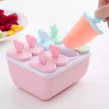 Многоразовые формы для мороженого, форма для мороженого ручной работы, форма для десертного мороженого для морозильной камеры, машина для изготовления кубиков фруктового льда, форма для мороженого синий