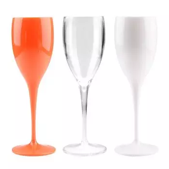 Многоразовые фужеры для шампанского, бокалы из полипропилена, бокалы для вина, которые можно мыть в посудомоечной машине, простой хозяйственный бокал для вина прозрачный