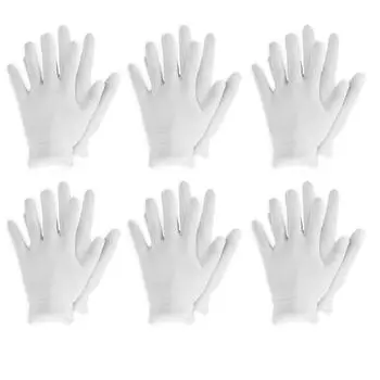 Многоразовые хлопковые перчатки, эластичные мягкие перчатки для сухих рук, увлажняющие косметические средства для рук, экземы, спа-процедуры для монет, ювелирных изделий, осмотра thick
