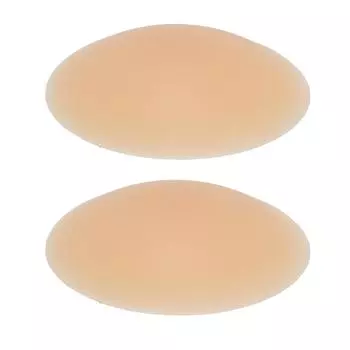 Многоразовые клейкие силиконовые накладки на круглый бюстгальтер, безопасный клейкий чехол без сосков, оттенок кожи M=8 см