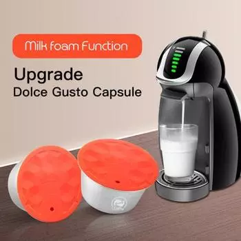 Многоразовые кофейные капсулы из нержавеющей стали, фильтр Nescafe из молочной пены для Dolce Gusto
