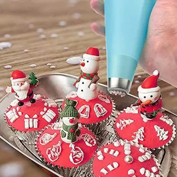 Многоразовые кондитерские мешки 6 шт. Силиконовый кондитерский мешок для глазури/глазури Профессиональные инструменты для украшения тортов Инструменты для глазури