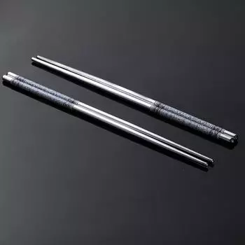 Многоразовые палочки для еды из нержавеющей стали, 4 пары, нескользящие металлические китайские палочки для еды, посуда, кухонные инструменты