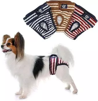 Многоразовые подгузники для собак, брюки против преследований, прочные, удобные, дышащие подгузники для собак, физиологические брюки для домашних собак, для маленьких сук S чёрный