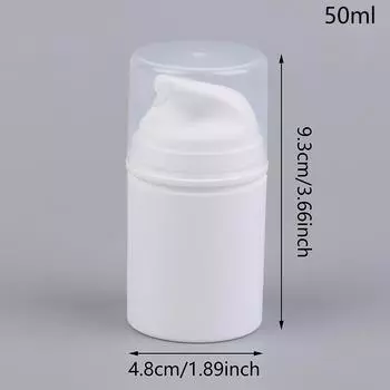 Многоразовые пустые бутылочки с помпой, пластиковые мини-контейнеры для лосьона, вакуумные косметические контейнеры, дорожный диспенсер для эмульсии 35/50/75/100/150/200 г 50ml