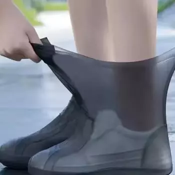 Многоразовые водонепроницаемые чехлы для дождевой обуви, нескользящие резиновые бахилы, антифрикционная обувь для ходьбы на открытом воздухе, аксессуары M
