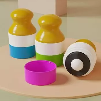 Многоразовый аппликатор для солнцезащитного крема, прочный цветной шов, 100 мл, аппликатор для солнцезащитного лосьона, роликовый аппликатор для дома, путешествий зелёный