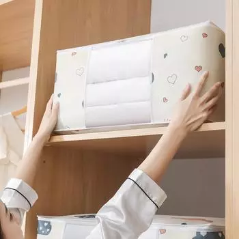 Многоразовый большой вместительный мешок для хранения одежды, пылезащитный шкаф для хранения, влагостойкий органайзер для сортировки пододеяльников и одеял