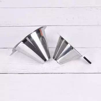 Многоразовый держатель фильтра для кофе из нержавеющей стали, налейте сетчатую чашку для капельницы для чая 140X80X30mm