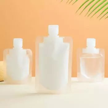 Многоразовый дорожный диспенсер для упаковки жидкого лосьона, многоразовый герметичный косметический пакет для шампуня, геля для душа, 30/50/100 мл 30ml&10pcs белый