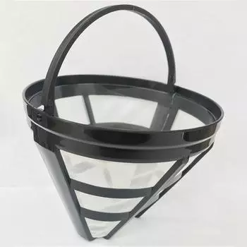 Многоразовый фильтр для кофе, корзина, чашка, сетка для кофемашины чёрный